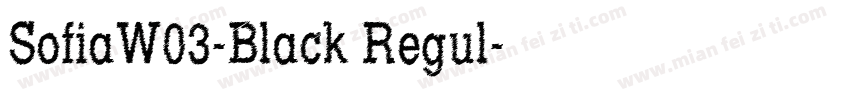 SofiaW03-Black Regul字体转换